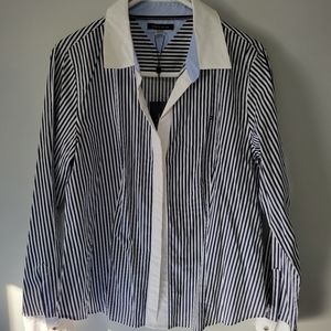 NWT Tommy Hilfiger Suit Seperate Collared Blouse